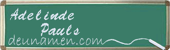 Adelinde Pauls Visitenkarte